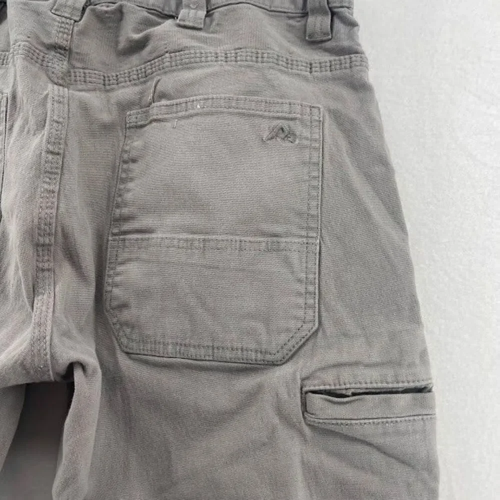 Men's Ridgecut Toughwear Gray‎ Canvas Workpants Pants Size 38 Inseam